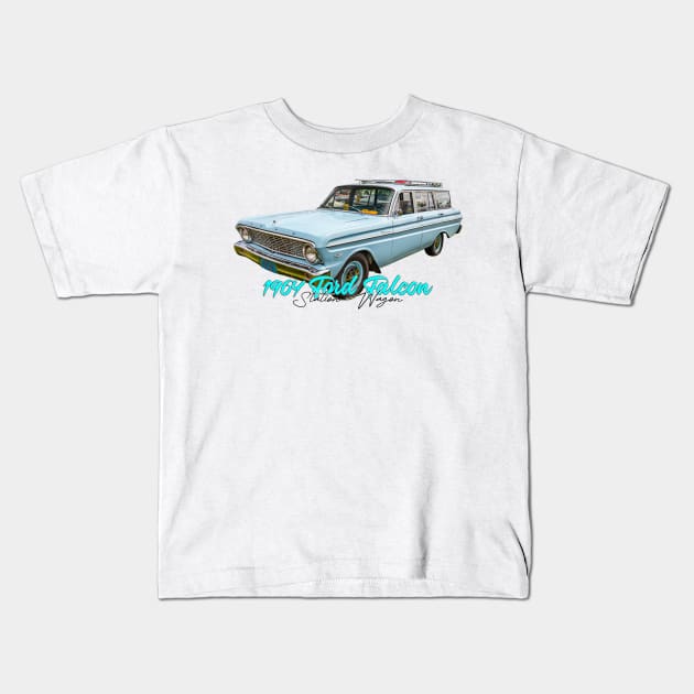 1964 Ford Falcon Station Wagon Kids T-Shirt by Gestalt Imagery